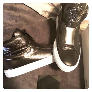 Versace Palazzo High Top Sneakers (Anthracite)